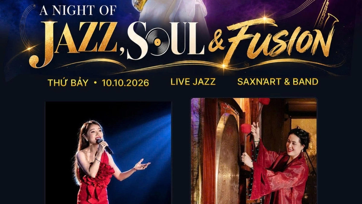 🌙 A NIGHT OF JAZZ, SOUL & FUSION | SAXN’ART CLUB  📅 Thứ Bảy, 10.10 | Showtime: 9:00 PM – 11:00 PM