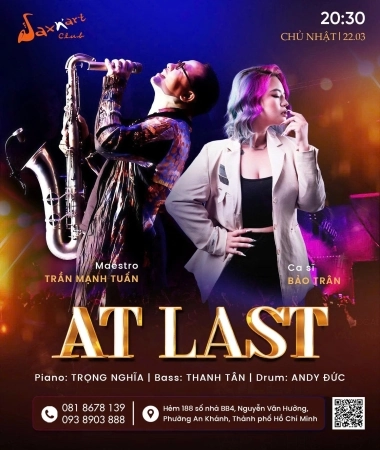 ✨ 𝐀𝐓 𝐋𝐀𝐒𝐓 | 𝐒𝐀𝐗𝐍’𝐀𝐑𝐓 𝐂𝐋𝐔𝐁 ✨  📅 𝐂𝐡𝐮̉ 𝐍𝐡𝐚̣̂𝐭, 𝟐𝟐/𝟎𝟑 | 𝐒𝐡𝐨𝐰𝐭𝐢𝐦𝐞: 𝟗:𝟎𝟎 𝐏𝐌 – 𝟏𝟏:𝟎𝟎 𝐏𝐌