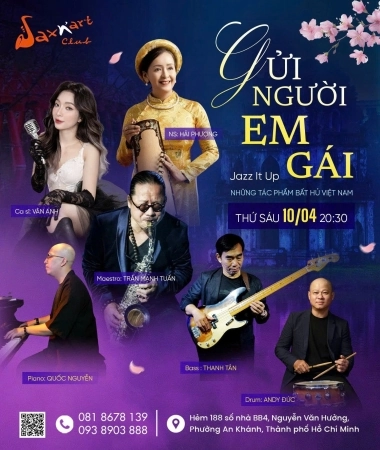 🌸𝐆𝐔̛̉𝐈 𝐍𝐆𝐔̛𝐎̛̀𝐈 𝐄𝐌 𝐆𝐀́𝐈 | 𝐒𝐀𝐍’𝐀𝐑𝐓 𝐂𝐋𝐔𝐁 📅𝐓𝐡𝐮̛́ 𝟔 𝟏𝟎.𝟎𝟒 | 𝐒𝐡𝐨𝐰𝐭𝐢𝐦𝐞: 𝟗:𝟎𝟎 𝐏𝐌 – 𝟏𝟏:𝟎𝟎 𝐏𝐌