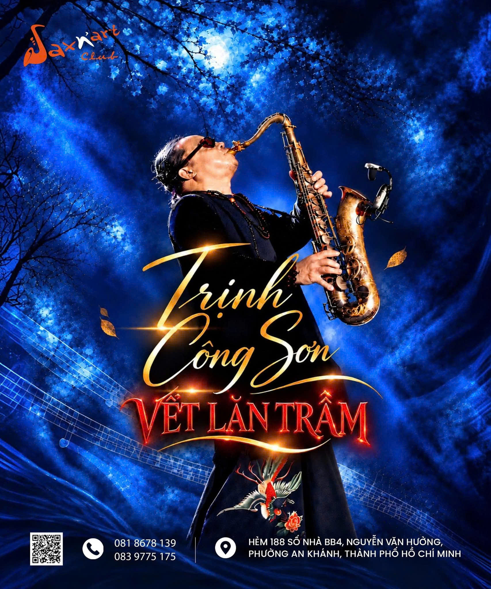 🌙 VẾT LĂN TRẦM | SAXN’ART CLUB 📅 Thứ Sáu, 09.10 | Showtime: 9:00 PM – 11:00 PM